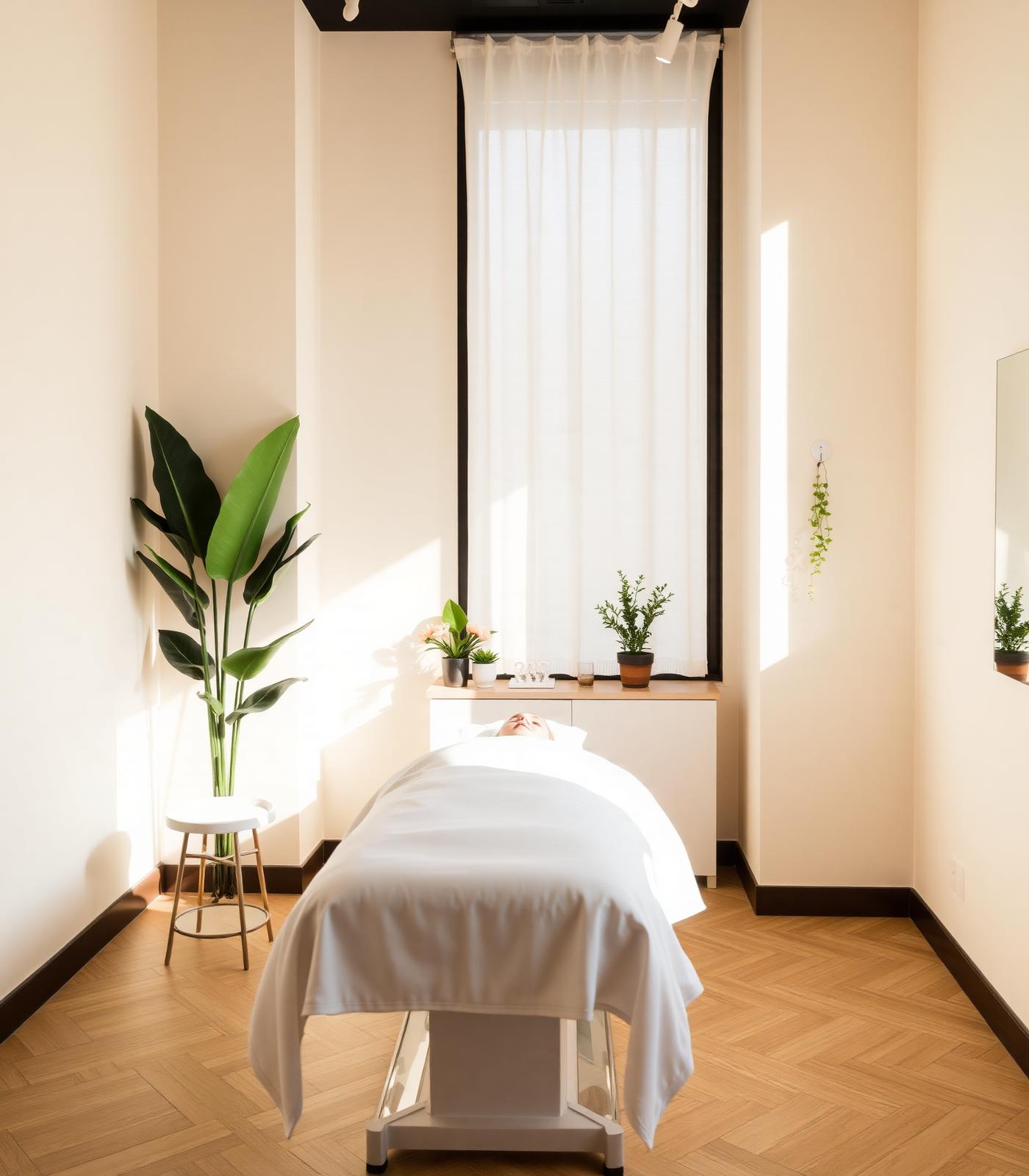 The Prospect Beauty treatment room in Ottery St Mary
